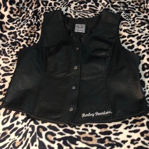 Harley-Davidson 🧡 Leather Vest 🖤